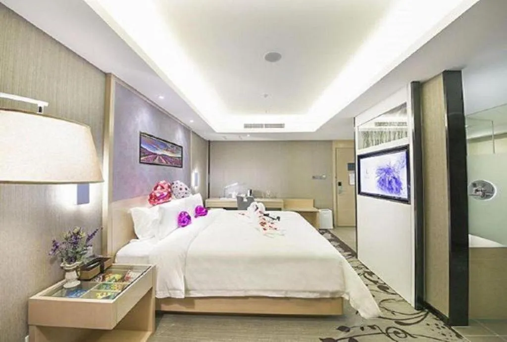 Bed in Lavande Hotel Beijing Guanganmen Lize Commercial Zone