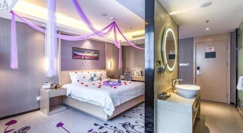 Bed in Lavande Hotel Beijing Guanganmen Lize Commercial Zone