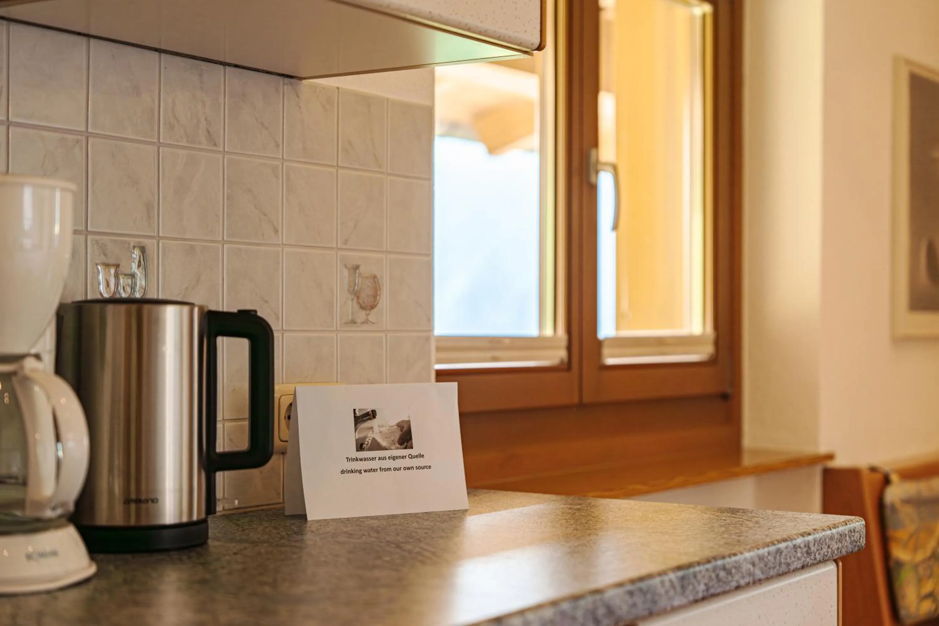 kitchen in Pension Schlossberg