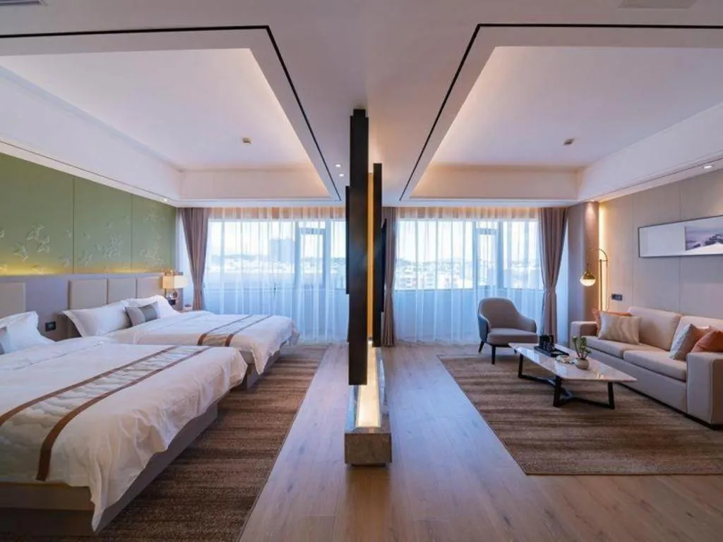 Bed in GreenTree Eastern Dali Railway Station Hotel