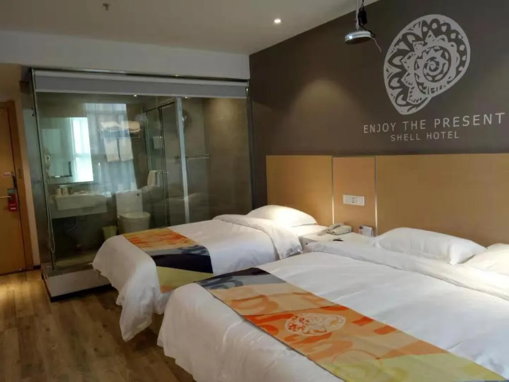 Bed in Shell Nanjing Jiangning District University City Hotel