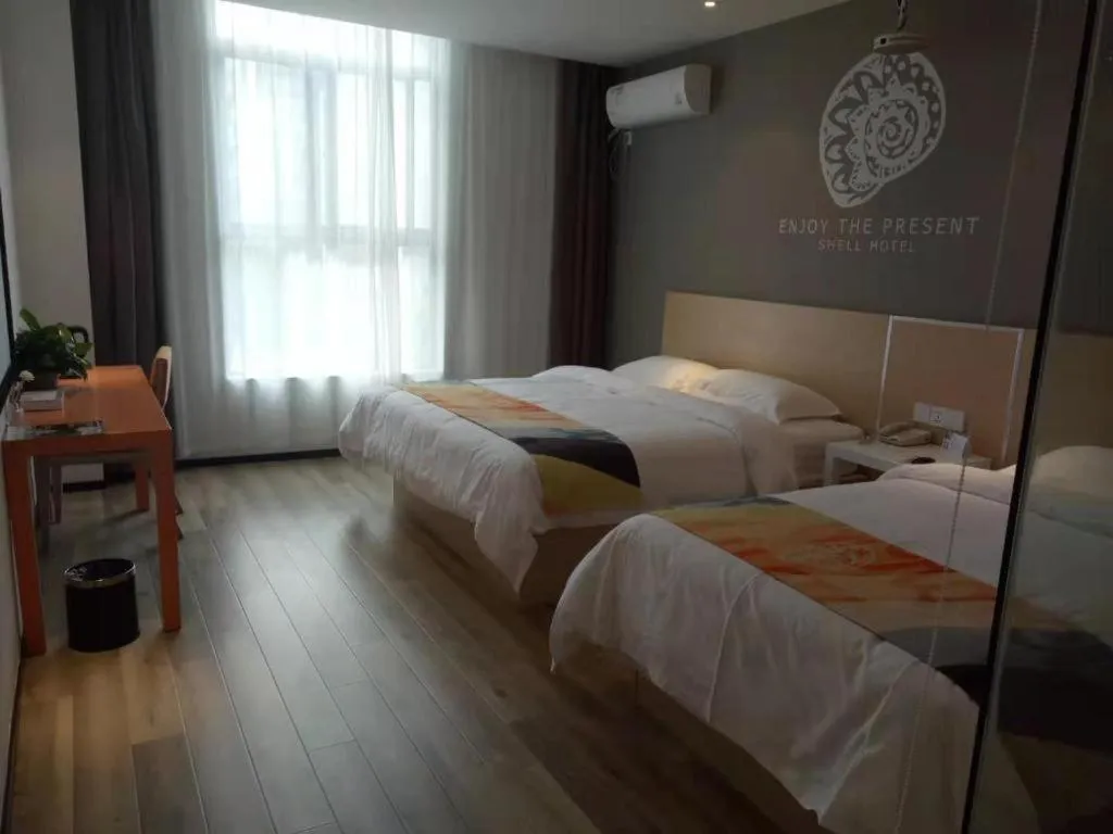 Bed in Shell Nanjing Jiangning District University City Hotel