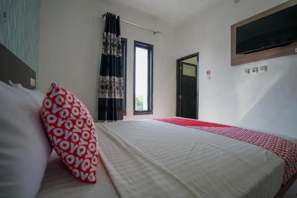 Bed in Hotel O Green Palm Kostel Syariah