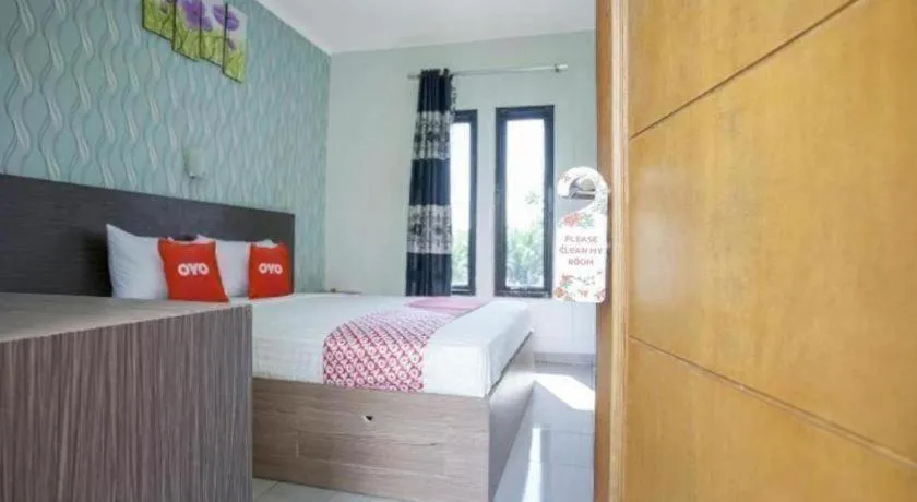 Bed in Hotel O Green Palm Kostel Syariah