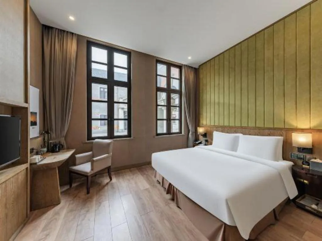 Bed in Atour Hotel Nantong Langshan Scenic Area