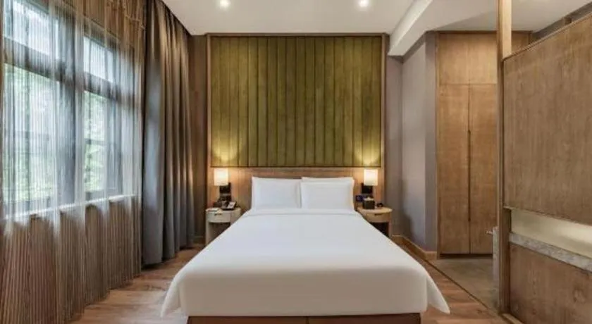 Bed in Atour Hotel Nantong Langshan Scenic Area