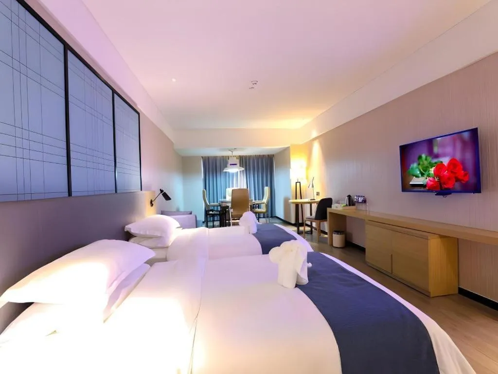 Bed in GreenTree Eastern Hotel Hunan Changsha Xinsha Luositang Metro Station