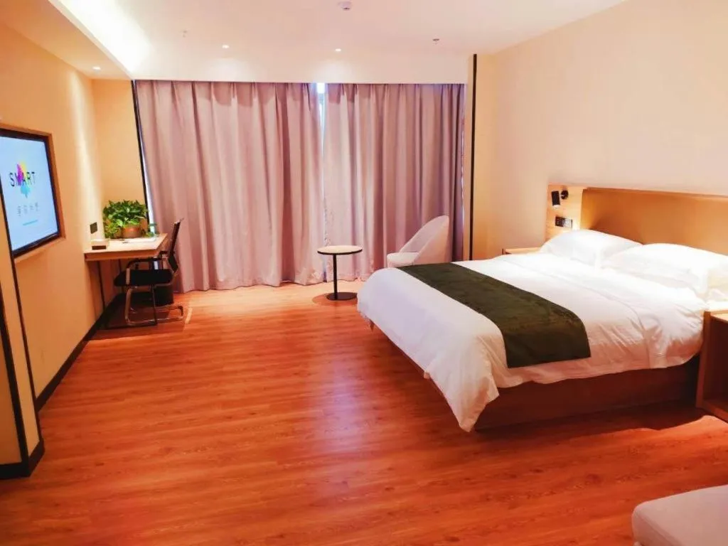 Bed in GreenTree Inn Lu'an Jin'an District Yuanda Xingfuli