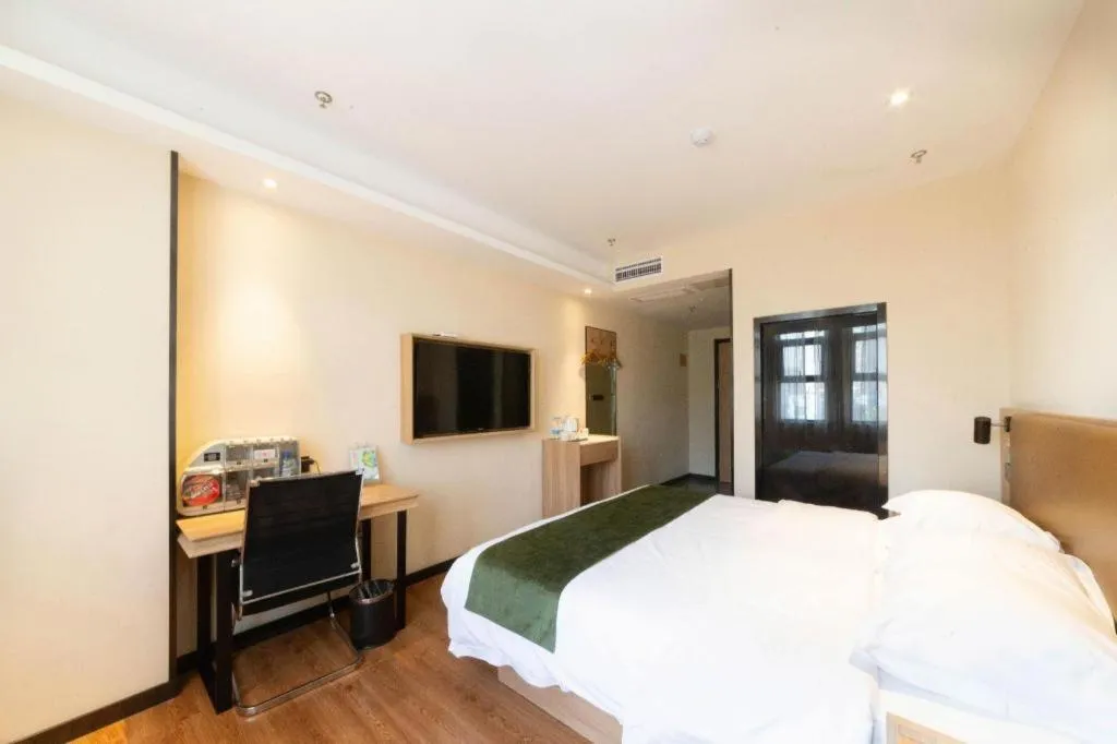 Bed in GreenTree Inn Lu'an Jin'an District Yuanda Xingfuli