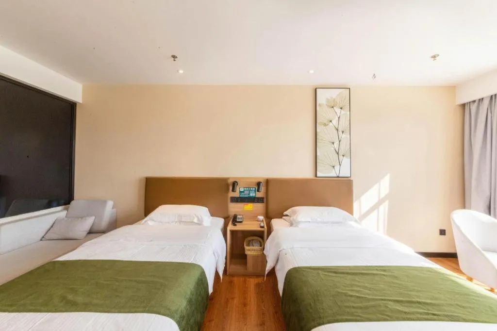 Bed in GreenTree Inn Lu'an Jin'an District Yuanda Xingfuli