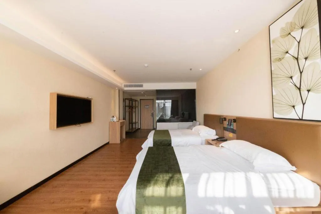 Bed in GreenTree Inn Lu'an Jin'an District Yuanda Xingfuli