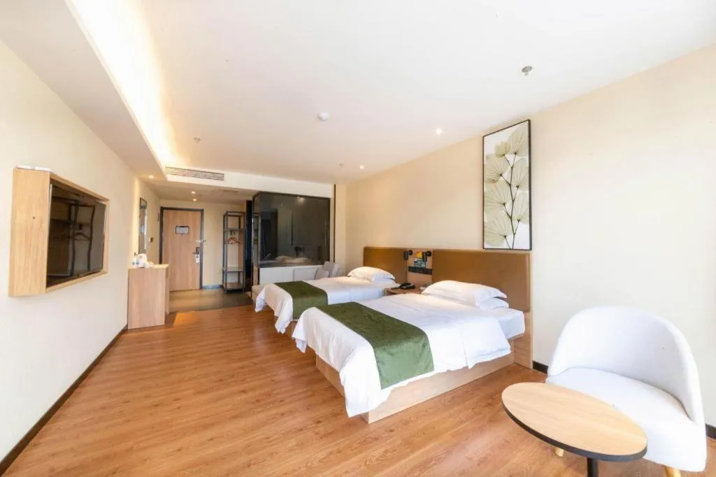 Bed in GreenTree Inn Lu'an Jin'an District Yuanda Xingfuli