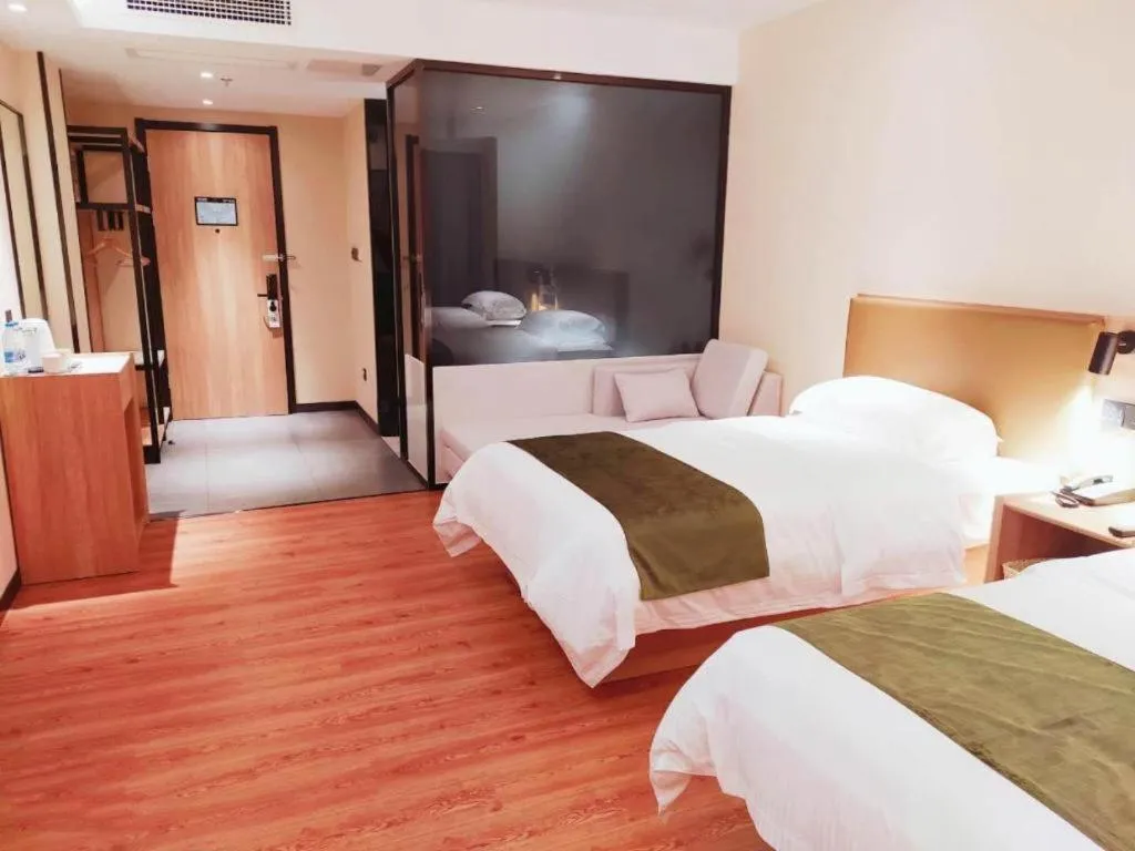 Bed in GreenTree Inn Lu'an Jin'an District Yuanda Xingfuli