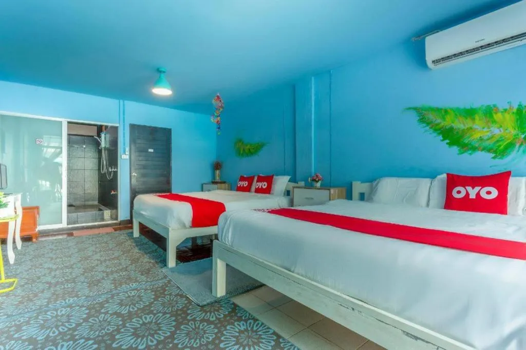 Bed in OYO 75303 V Home Guesthouse Sunday Night Market