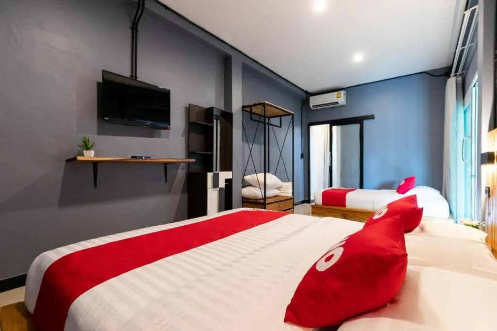 Bed in OYO 75305 T Park Pak Chong