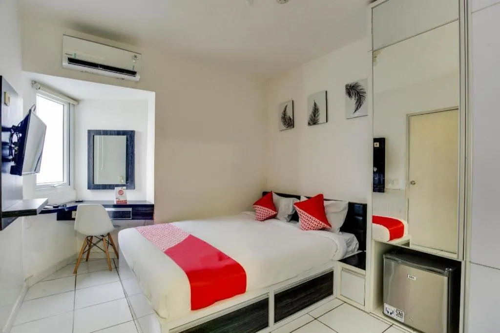 Bed in OYO 3247 Afira Rooms Aeropolis