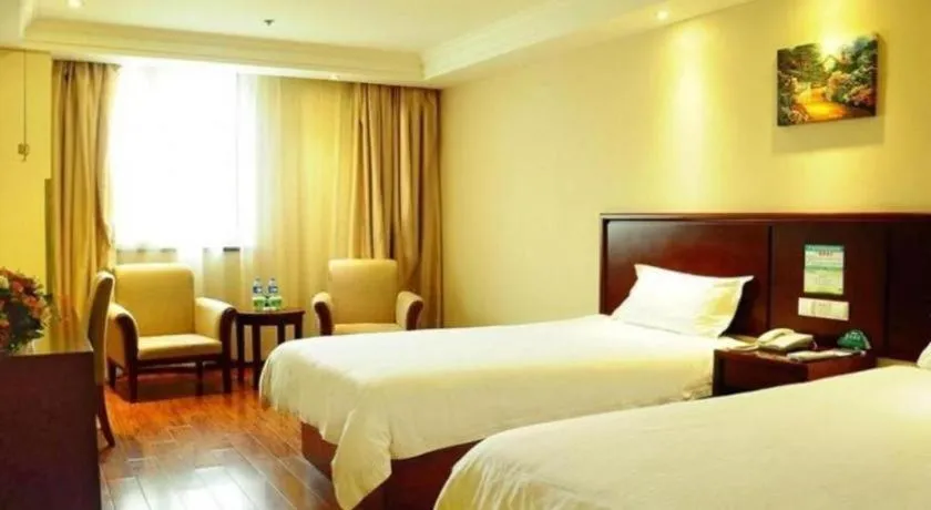 Bed in GreenTree Inn Chuzhou Dingyuan County People's Square General Hospital Business Hotel