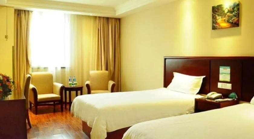 Bed in GreenTree Inn Chuzhou Dingyuan County People's Square General Hospital Business Hotel