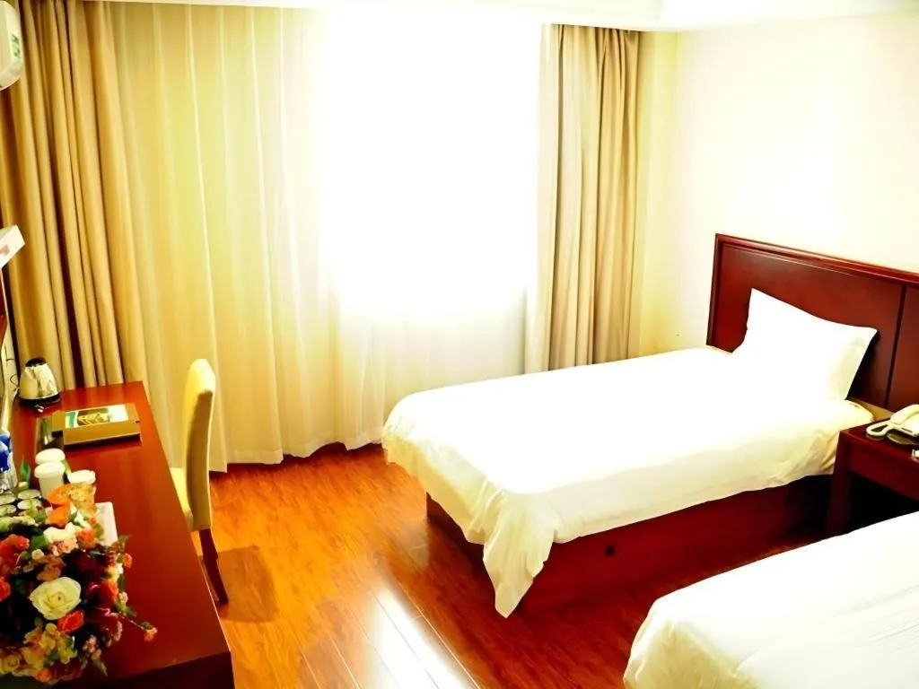 Bed in GreenTree Inn Chuzhou Dingyuan County People's Square General Hospital Business Hotel