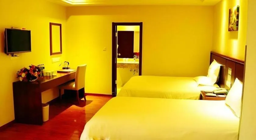 Bed in GreenTree Inn Chuzhou Dingyuan County People's Square General Hospital Business Hotel