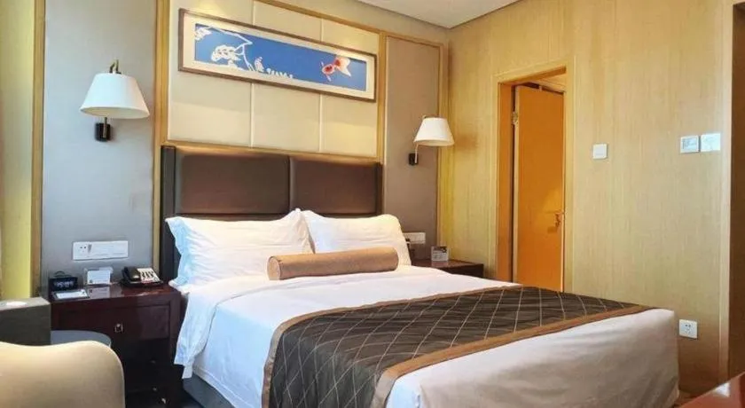 Bed in Meiyuan Hotel Hangzhou