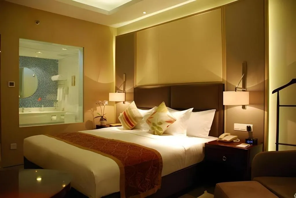 Bed in Meiyuan Hotel Hangzhou