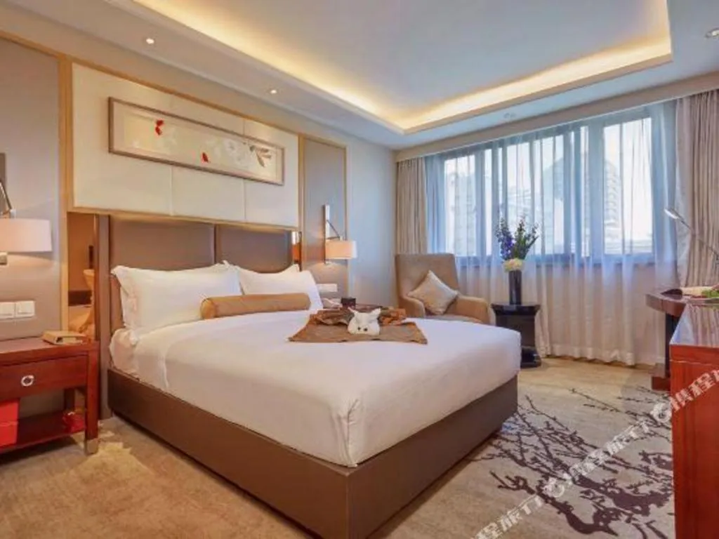 Bed in Meiyuan Hotel Hangzhou