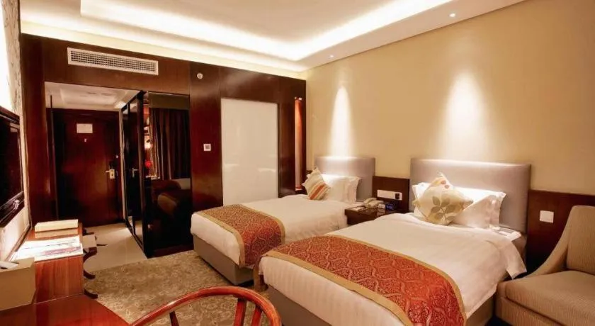 Bed in Meiyuan Hotel Hangzhou