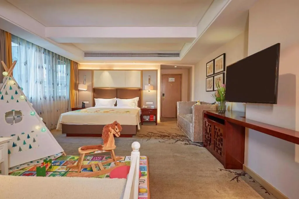 Bed in Meiyuan Hotel Hangzhou