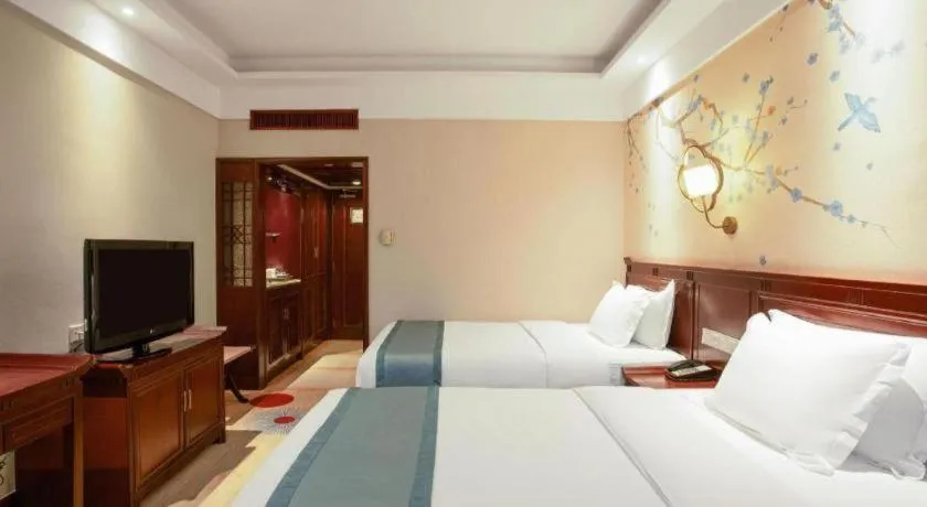 Bed in Meiyuan Hotel Hangzhou