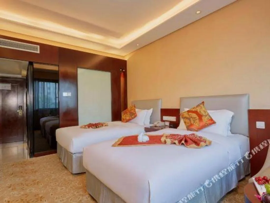 Bed in Meiyuan Hotel Hangzhou