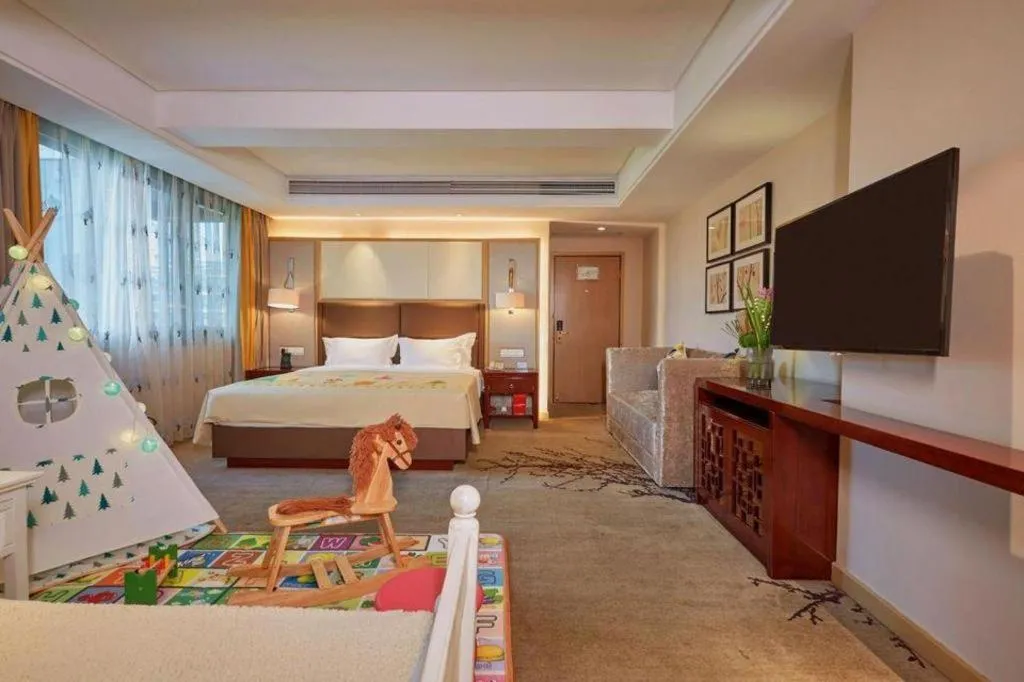 Bed in Meiyuan Hotel Hangzhou