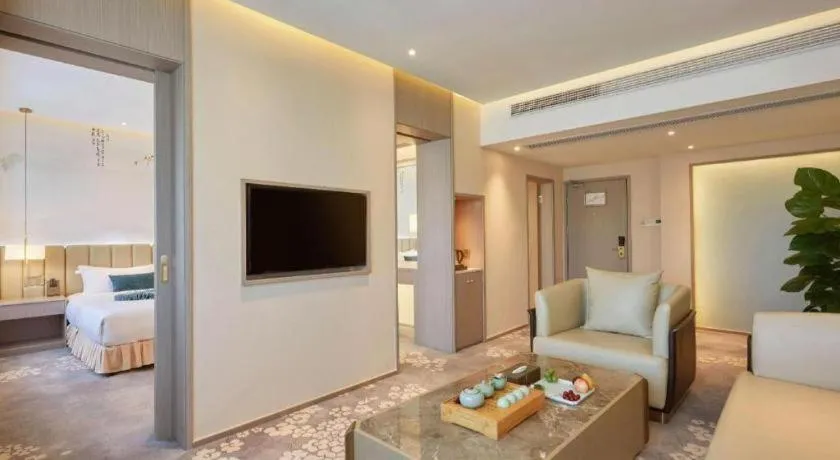 Bed in Meiyuan Hotel Hangzhou