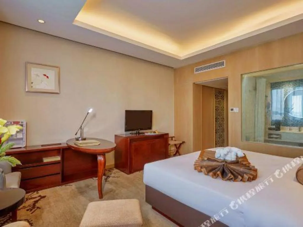 Bed in Meiyuan Hotel Hangzhou