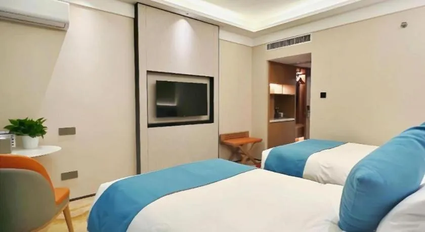 Bed in Meiyuan Hotel Hangzhou