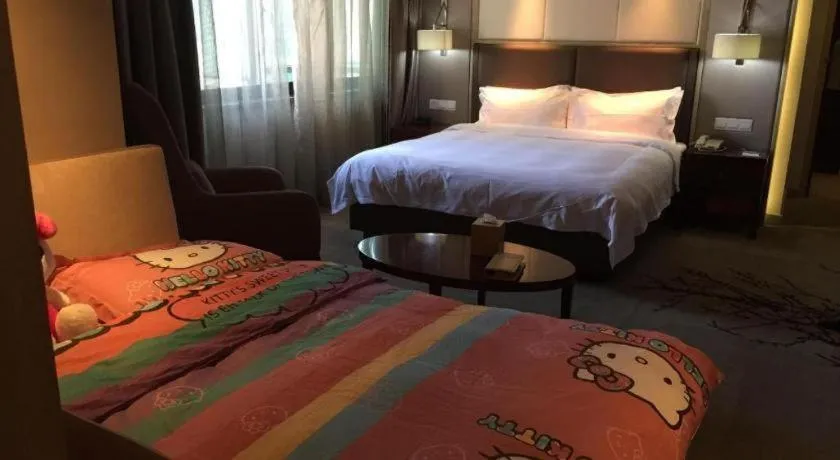 Bed in Meiyuan Hotel Hangzhou