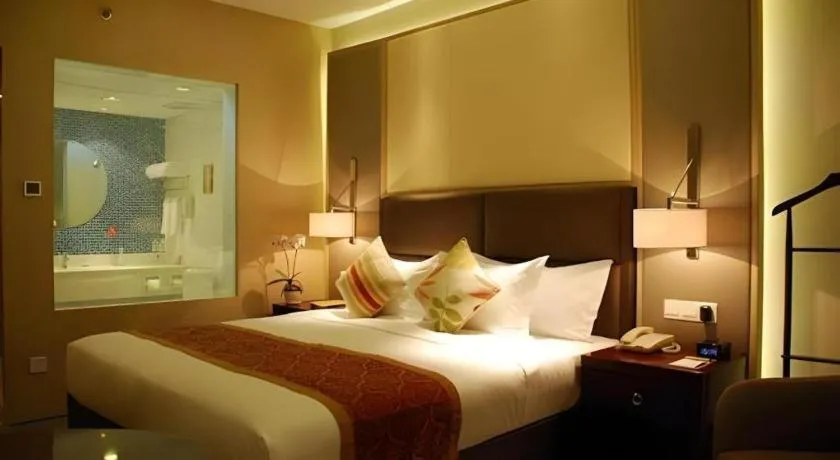 Bed in Meiyuan Hotel Hangzhou