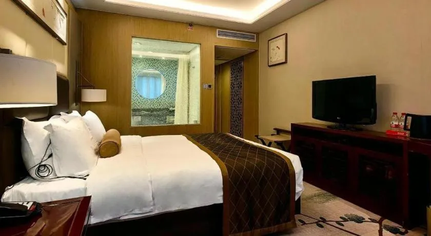 Bed in Meiyuan Hotel Hangzhou