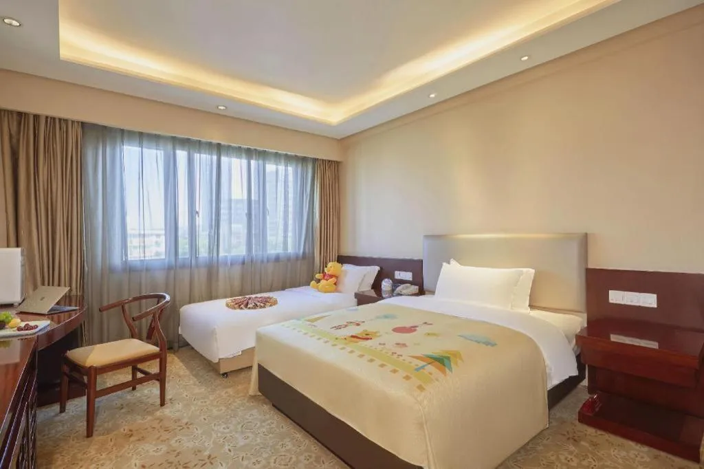 Bed in Meiyuan Hotel Hangzhou