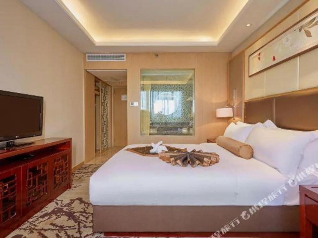 Bed in Meiyuan Hotel Hangzhou