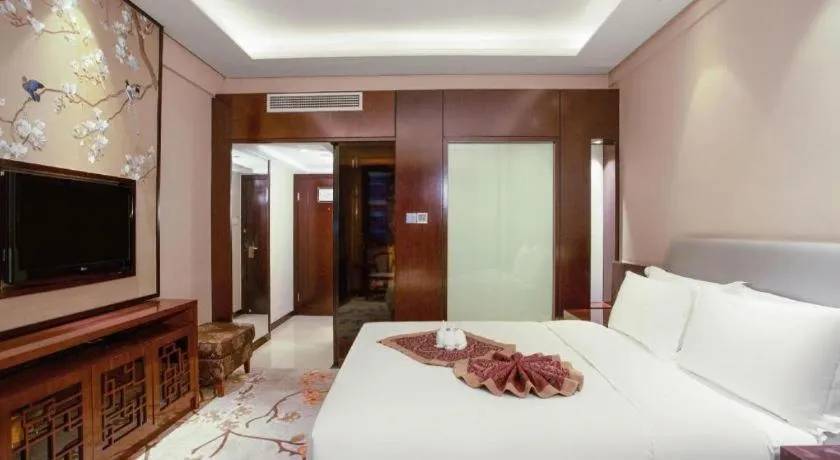 Bed in Meiyuan Hotel Hangzhou