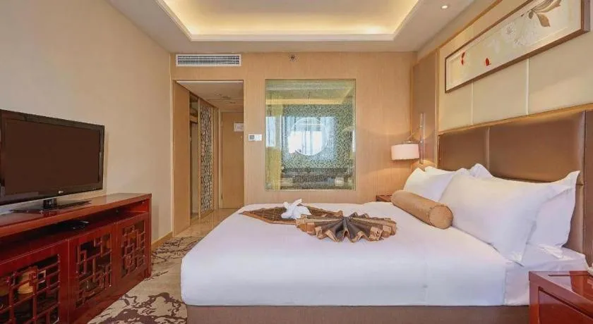 Bed in Meiyuan Hotel Hangzhou