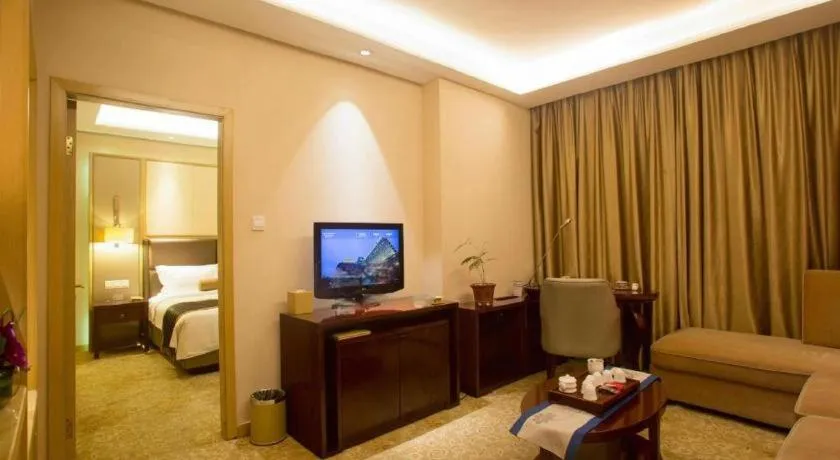 Bed in Meiyuan Hotel Hangzhou