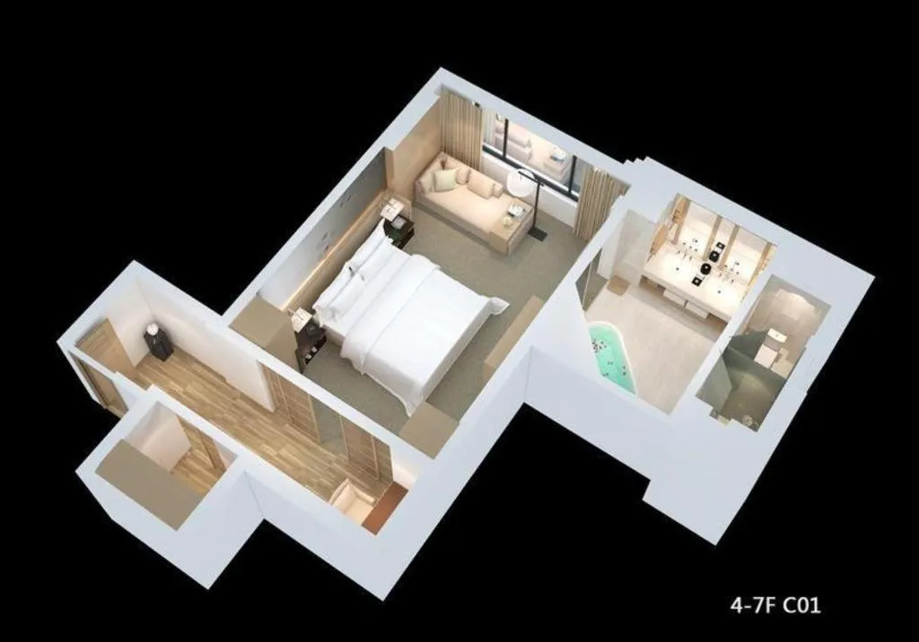 Bed in The East Hotel Hangzhou