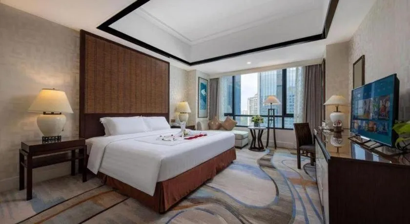 Bed in Hainan Junhua Haiyi Hotel