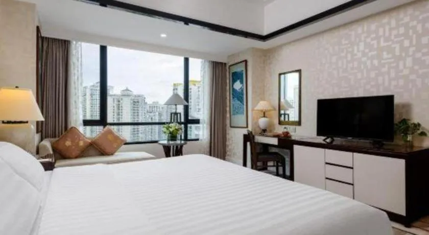 Bed in Hainan Junhua Haiyi Hotel