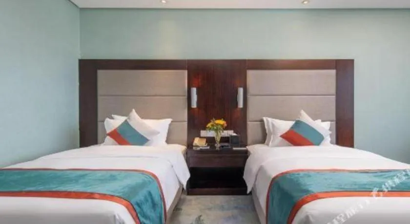 Bed in Yiwu Yimei Plaza Hotel