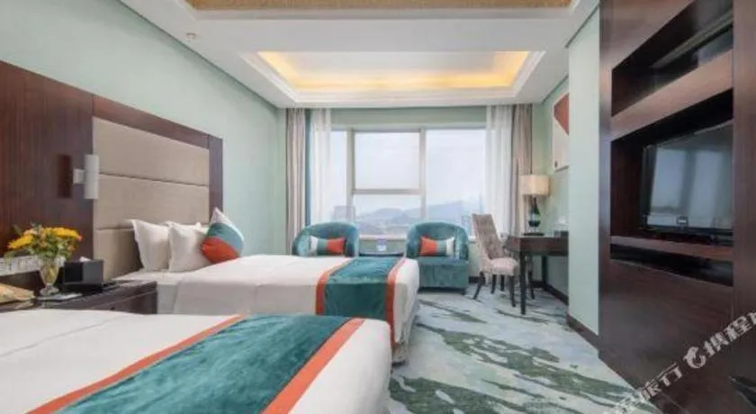 Bed in Yiwu Yimei Plaza Hotel