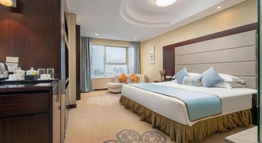 Bed in Yiwu Yimei Plaza Hotel