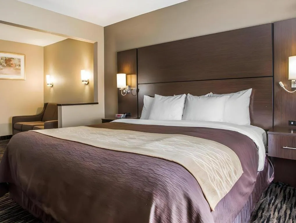 Bed in Quality Inn Dayton North - Vandalia